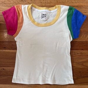 Camp Collection Rainbow Sleeve T Shirt